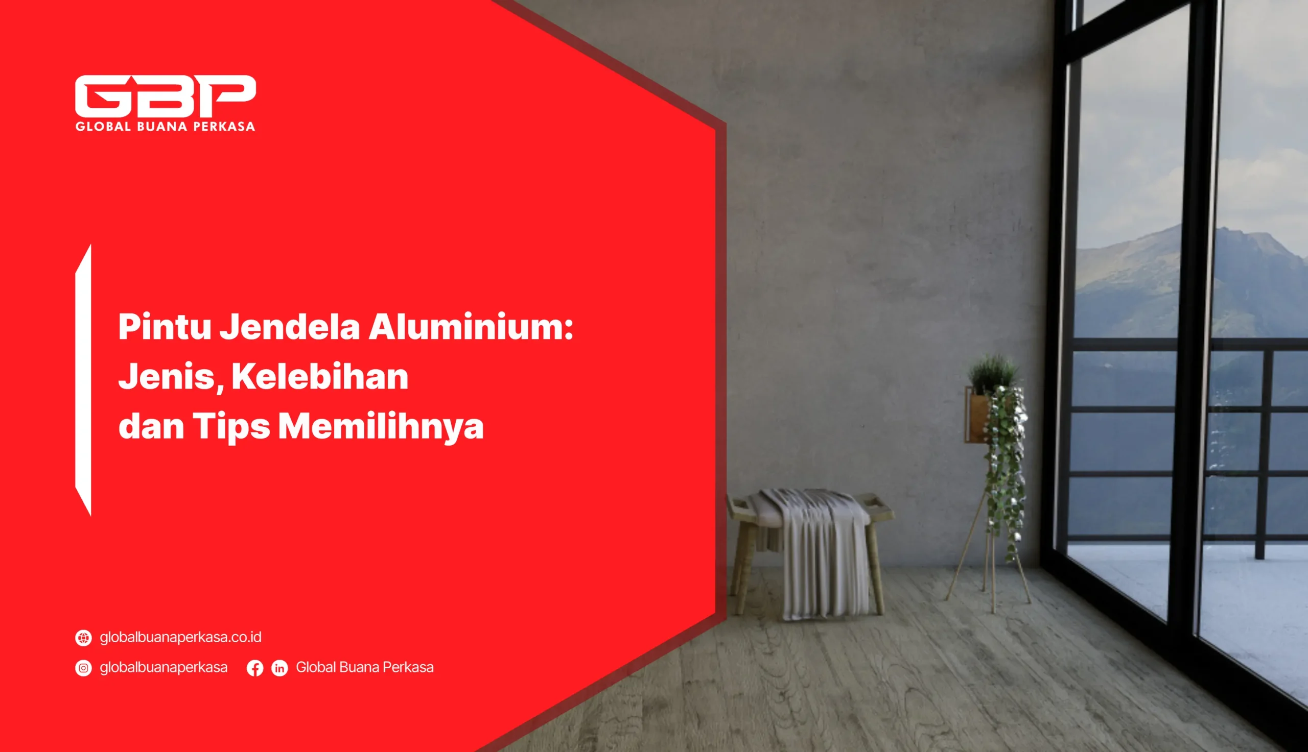 Pintu Jendela Aluminium: Jenis, Kelebihan dan Tips Memilihnya