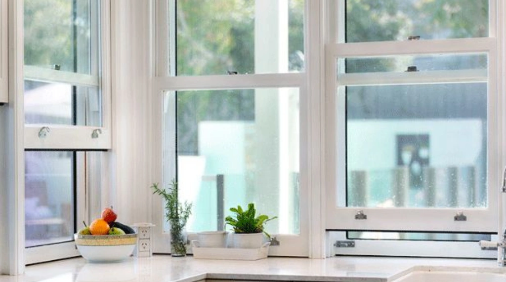 Jendela Dapur Aluminium Double Hung