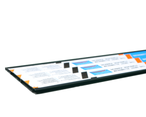 Profil Panel Pintu Aluminium KINBON JP-KB120X8A - Black (AS8004)