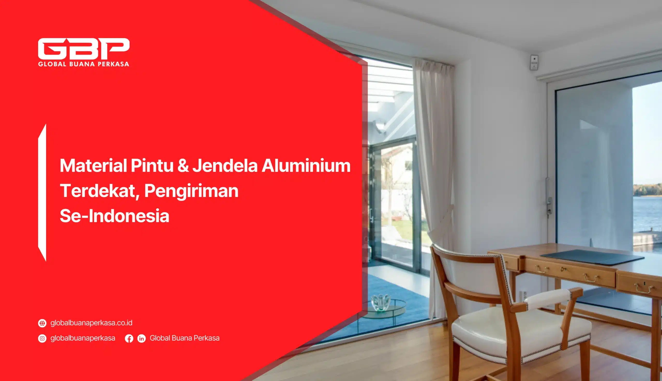 Material Pintu & Jendela Aluminium Terdekat, Pengiriman Se-Indonesia
