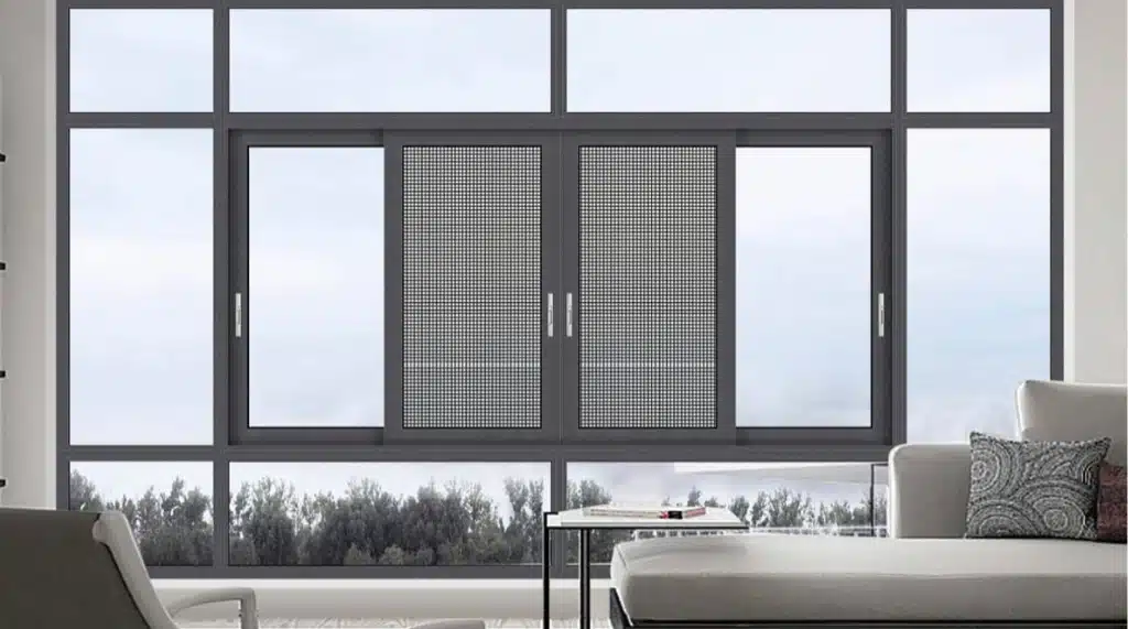 Model Jendela Aluminium Sliding dengan Insect Net