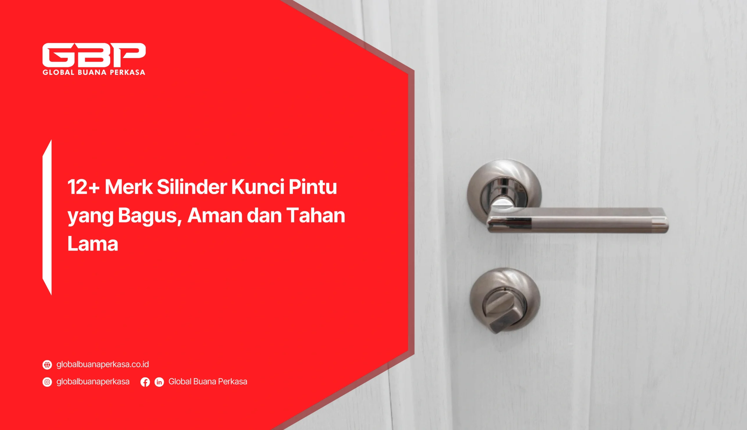 12+ Merk Silinder Kunci Pintu yang Bagus, Aman dan Tahan Lama
