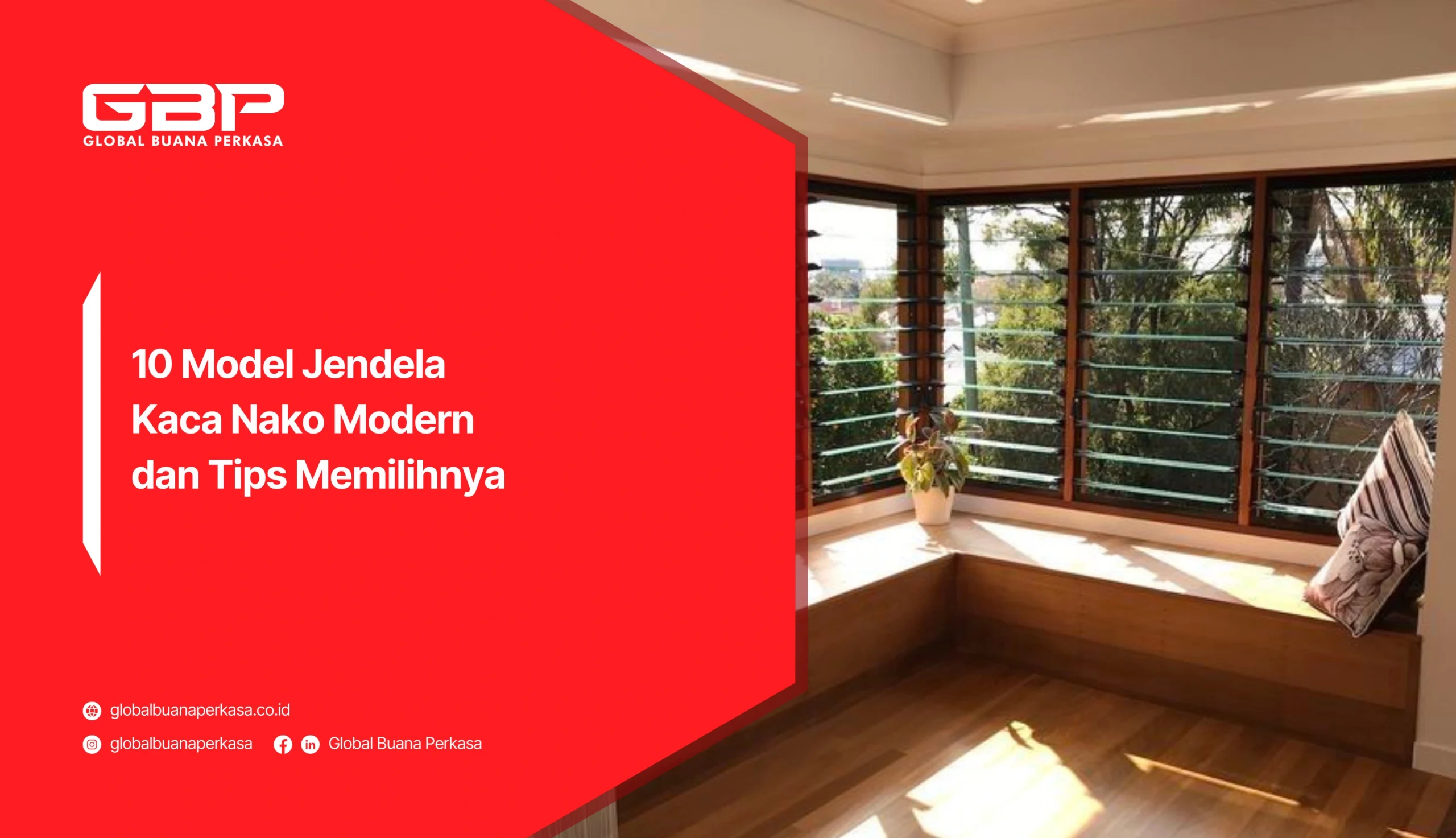 10 Model Jendela Kaca Nako Modern dan Tips Memilihnya