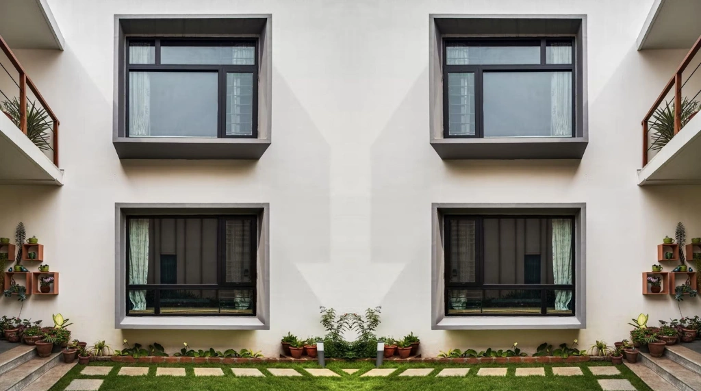 Kanopi Jendela Cor Minimalis Berbentuk Persegi