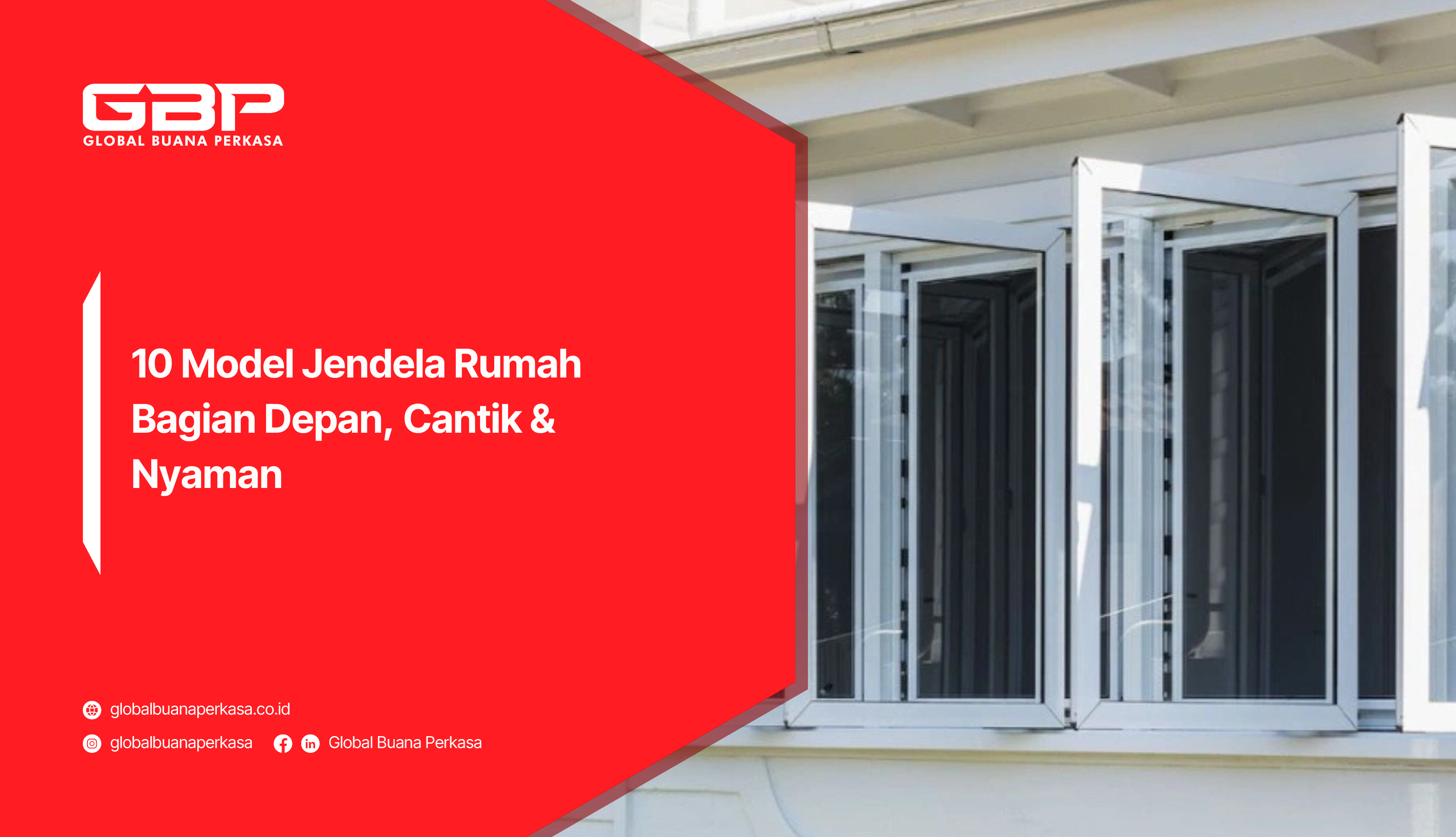 10 Model Jendela Rumah Bagian Depan, Cantik & Nyaman