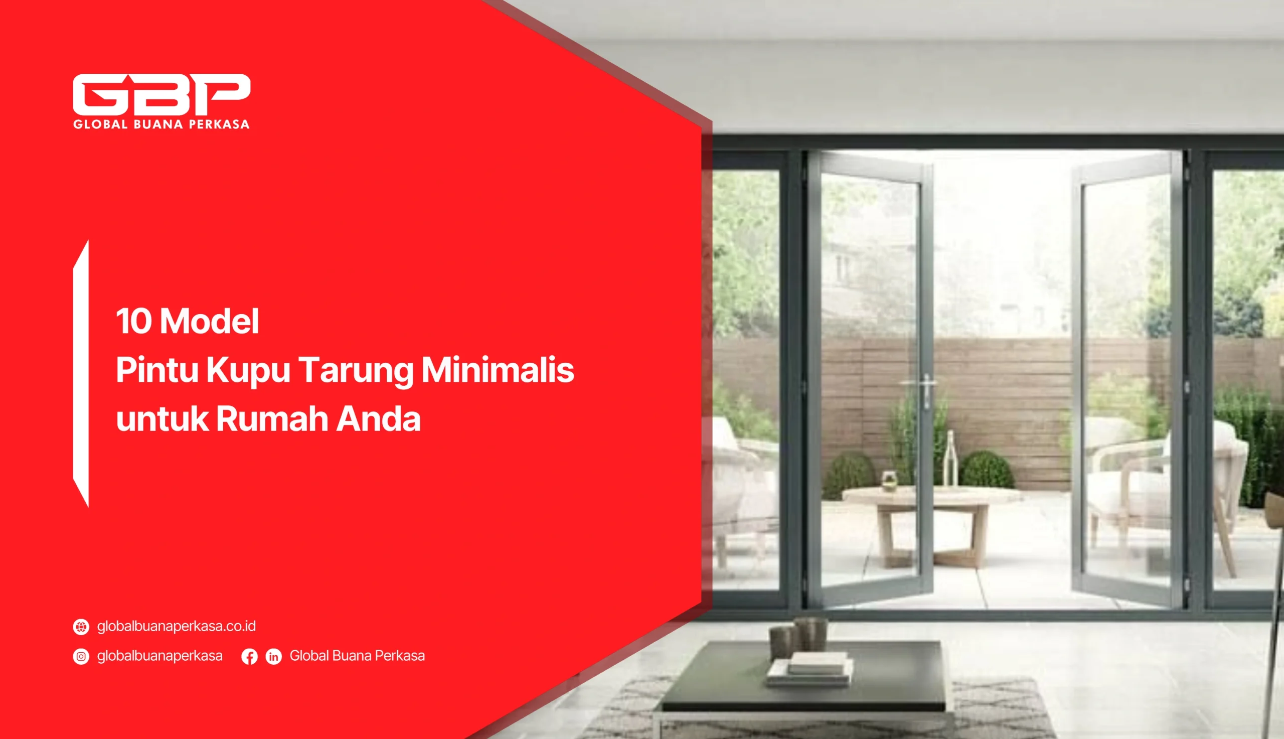 10 Model Pintu Kupu Tarung Minimalis untuk Rumah Anda