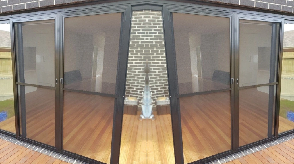 Pintu Kasa Nyamuk Aluminium Double Door