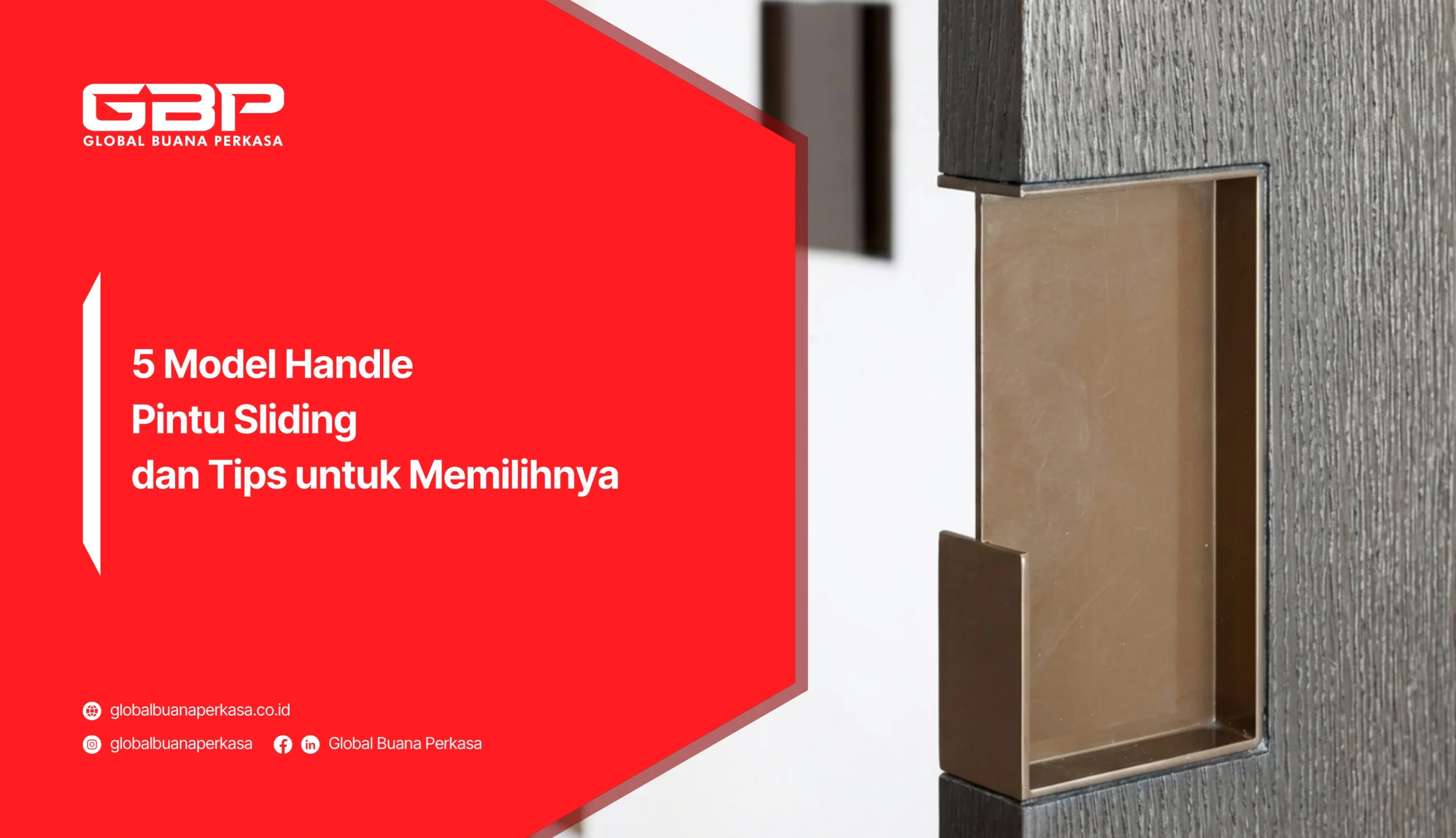 5 Model Handle Pintu Sliding dan Tips untuk Memilihnya