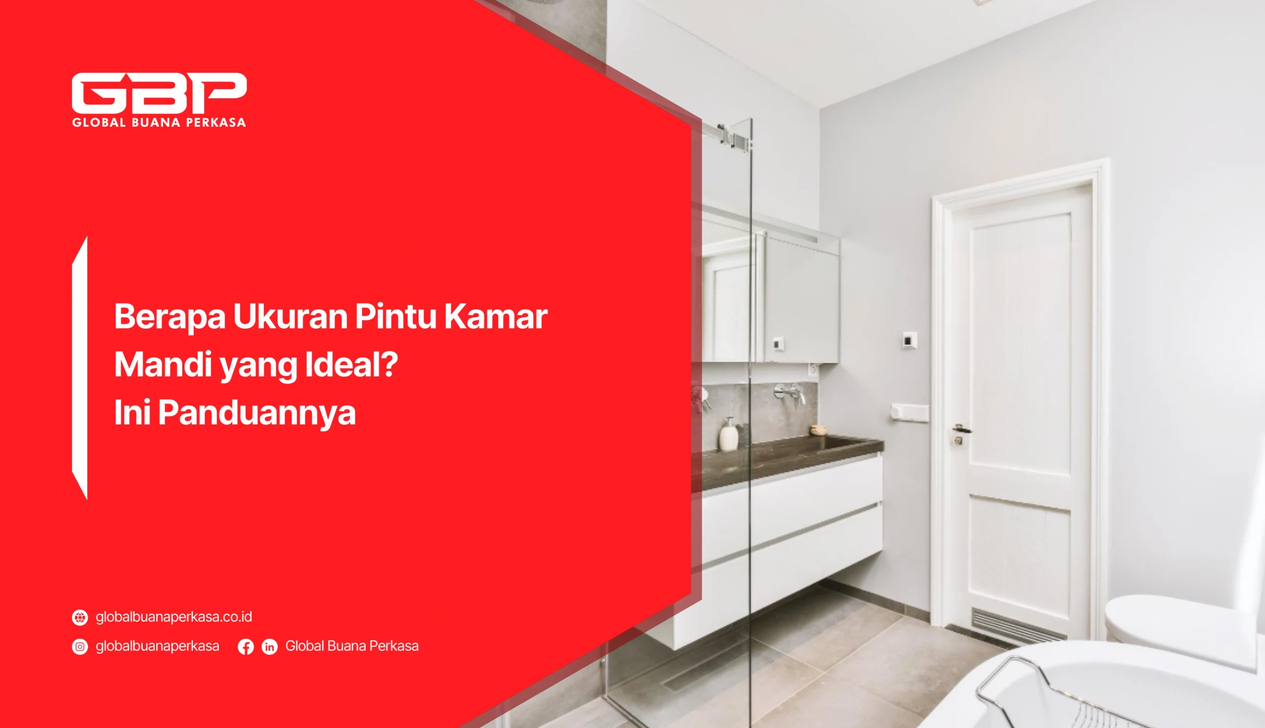 Berapa Ukuran Pintu Kamar Mandi yang Ideal? Ini Panduannya