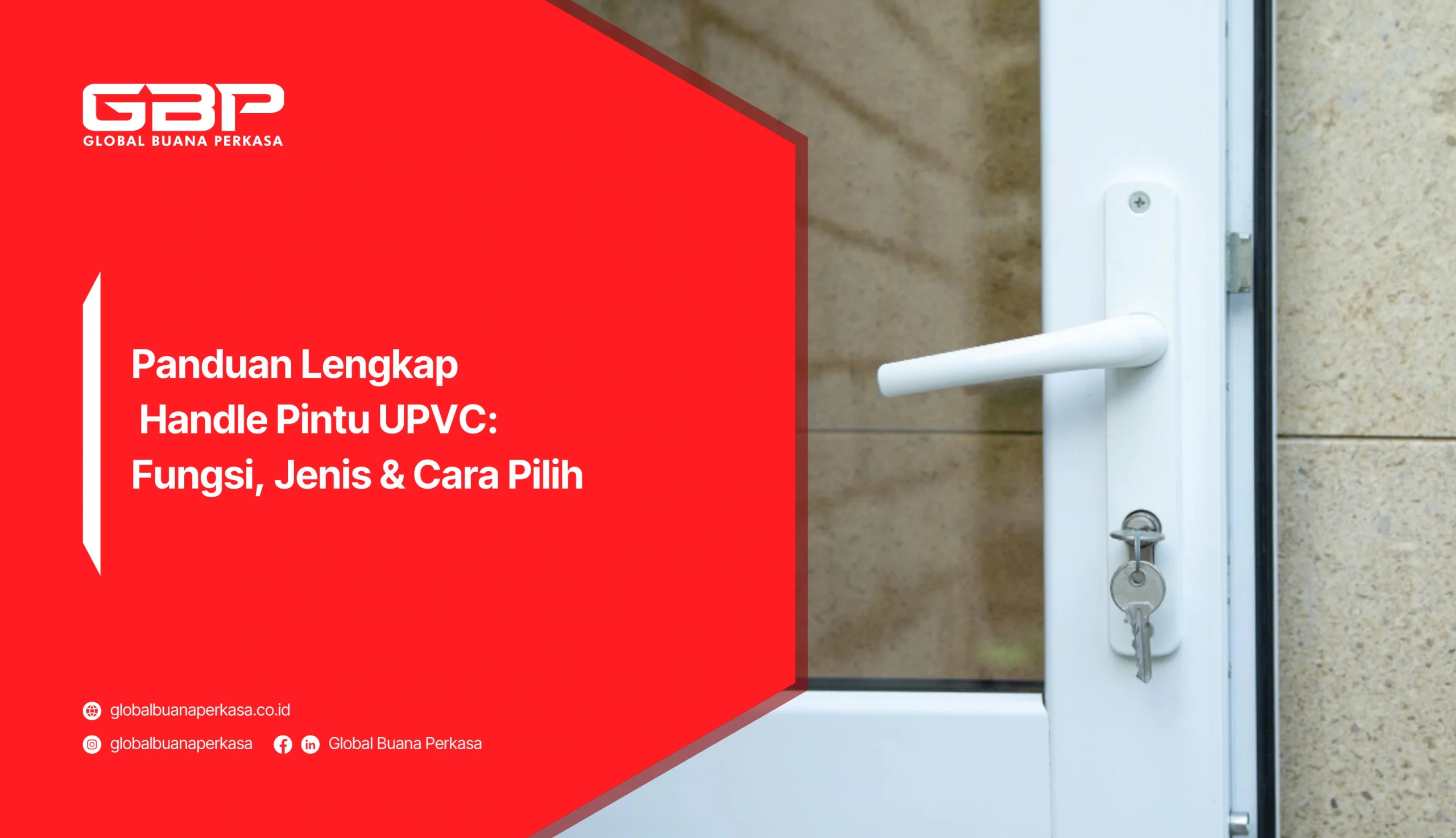 Panduan Lengkap Handle Pintu UPVC: Fungsi, Jenis & Cara Pilih
