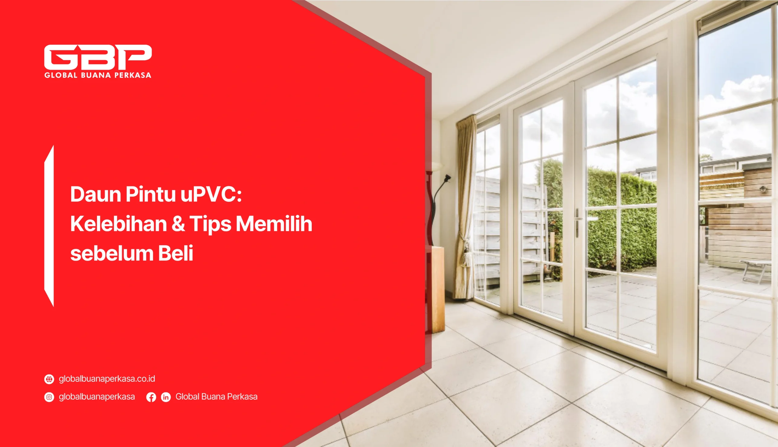 Daun Pintu uPVC: Kelebihan & Tips Memilih sebelum Beli