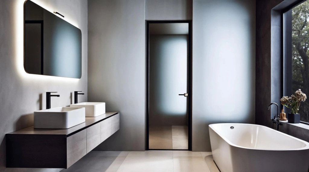 Pintu Kaca Frosted Elegan
