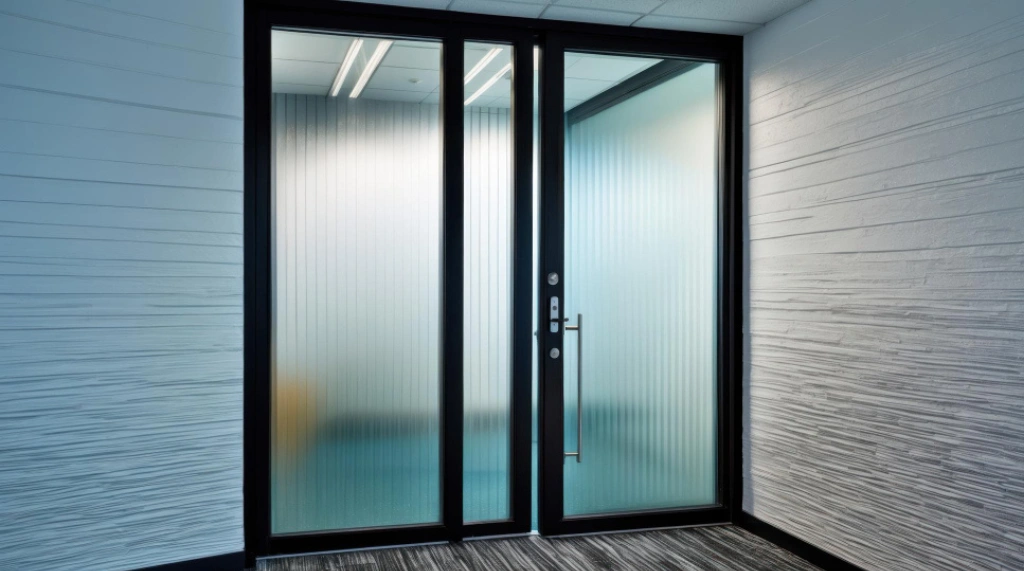 Pintu Kaca Buram Full Frameless
